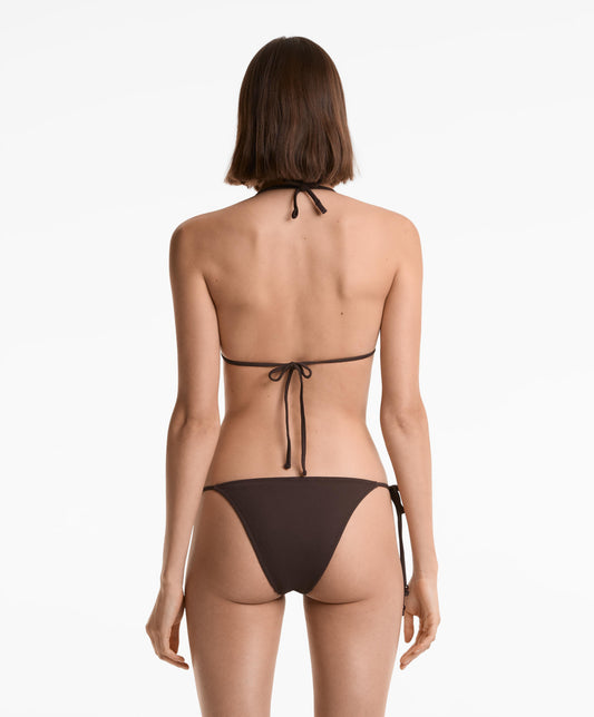 Medium-coverage tie rib bikini briefs