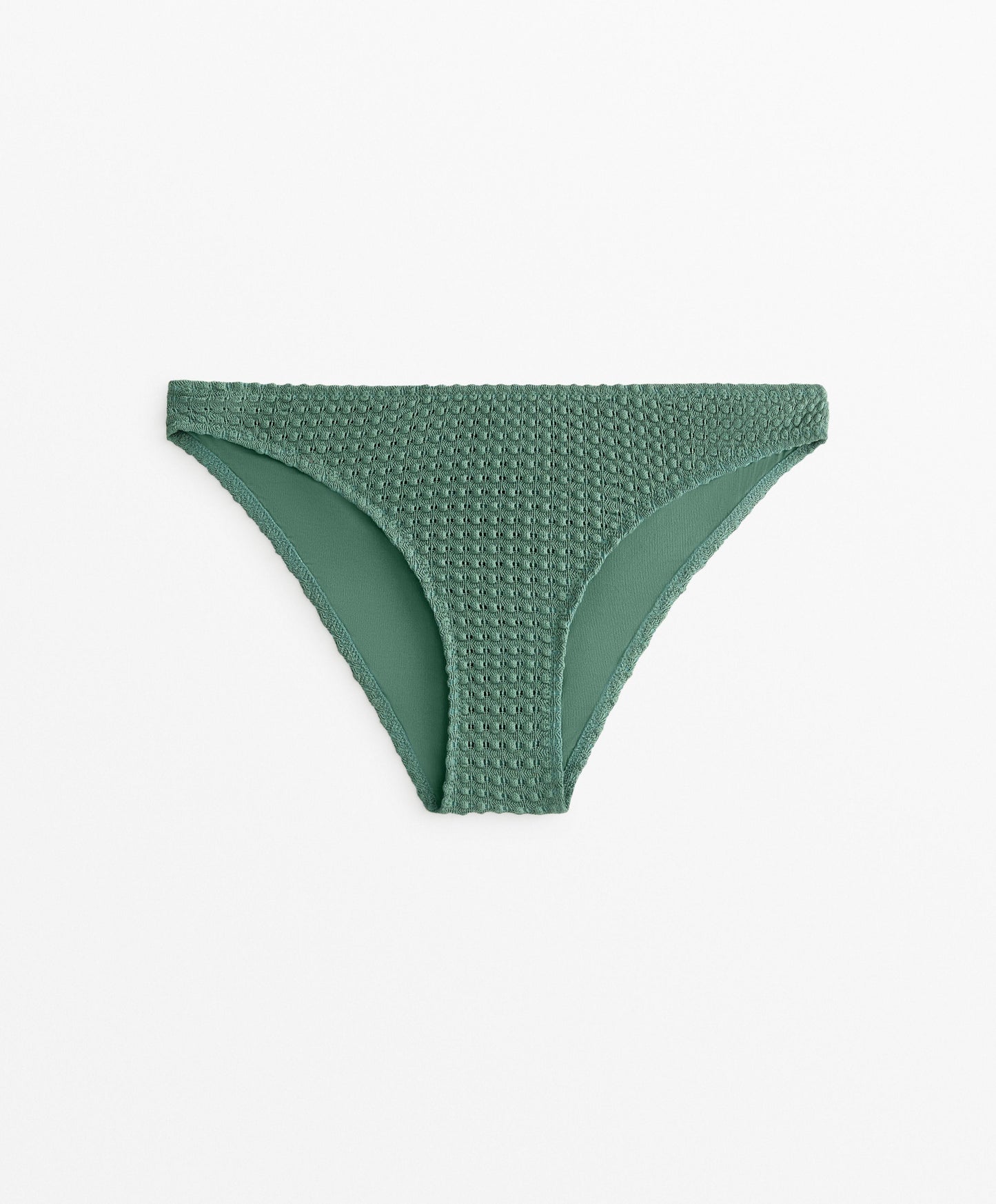 Bubble-texture crochet classic bikini briefs