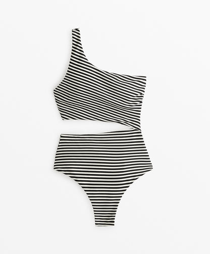 Striped asymmetric trikini