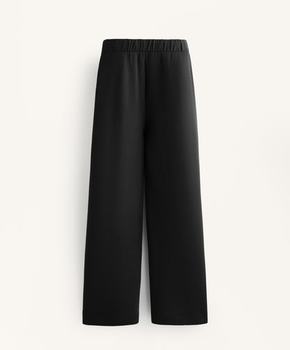 Relaxed cotton-blend seam trousers