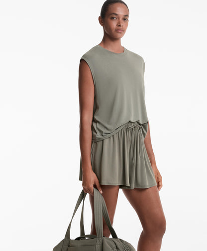 Floaty wide-leg shorts with modal