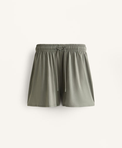 Floaty wide-leg shorts with modal