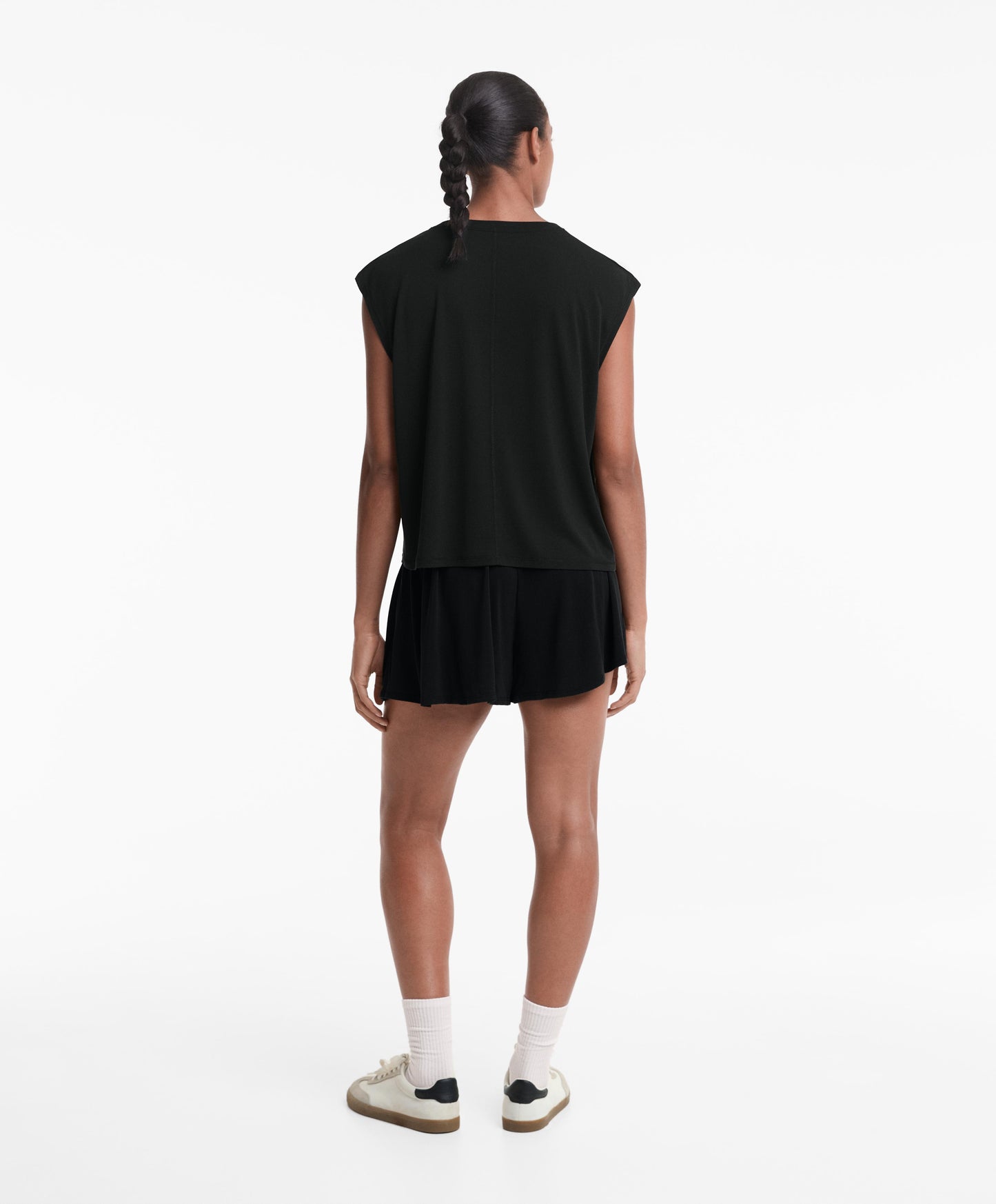 Floaty wide-leg shorts with modal