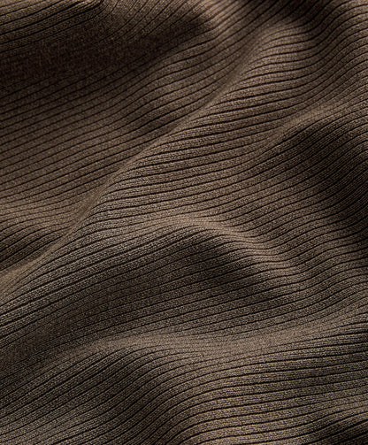 Hooded rib-knit jacket