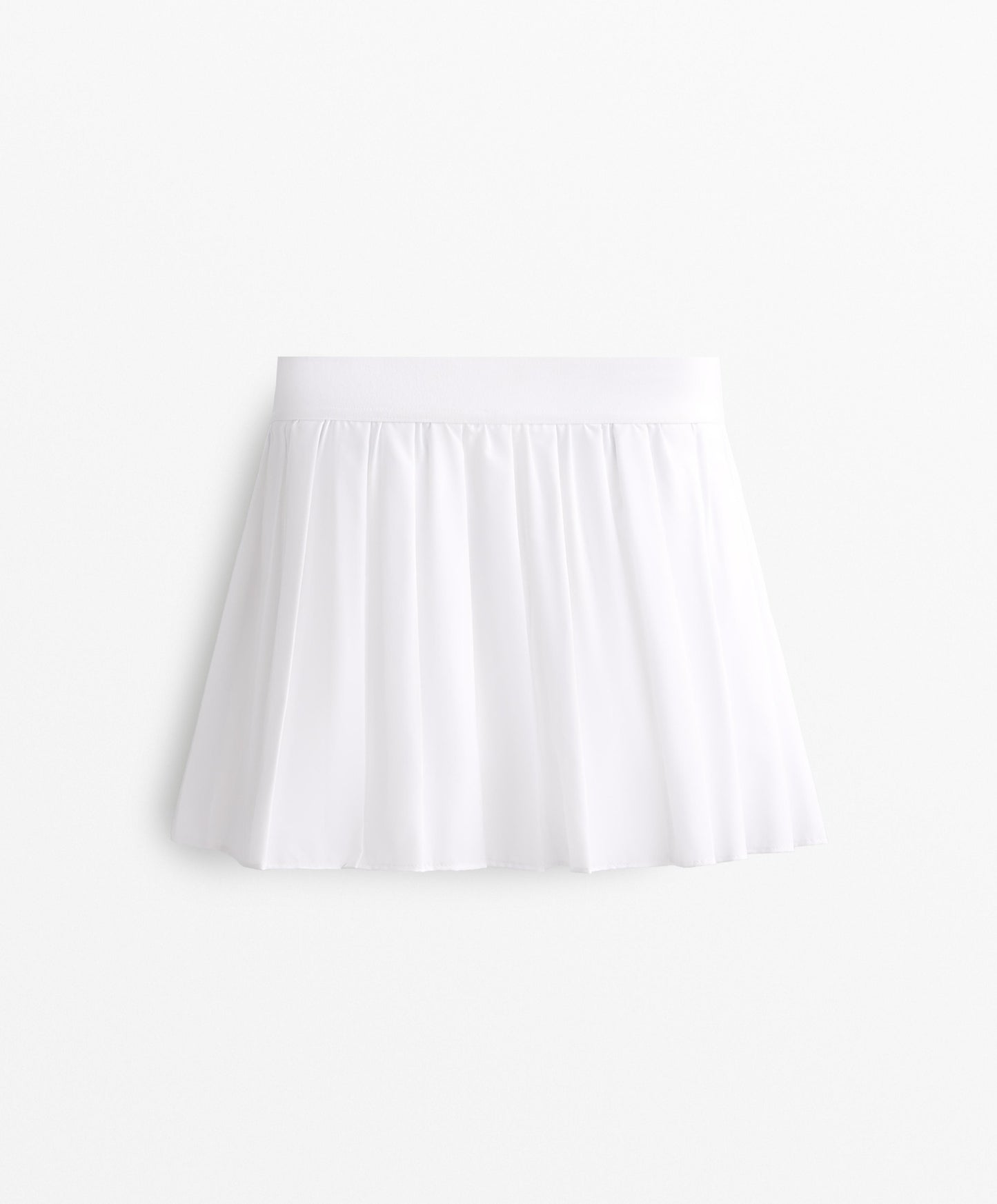 Pleated compressive skirt