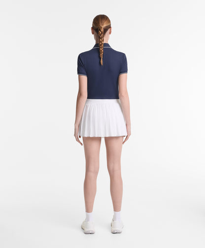Pleated compressive skirt