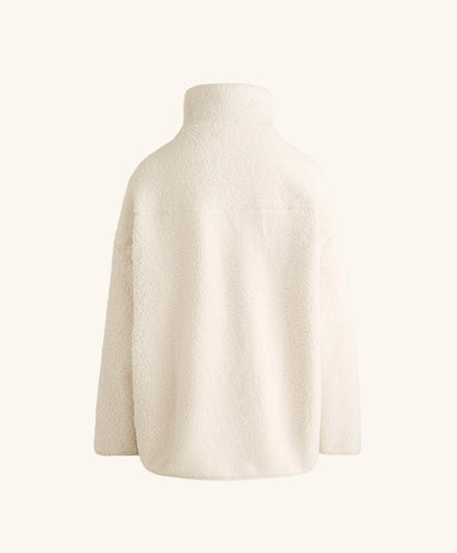 Faux-shearling oversize jacket