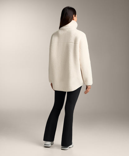 Faux-shearling oversize jacket