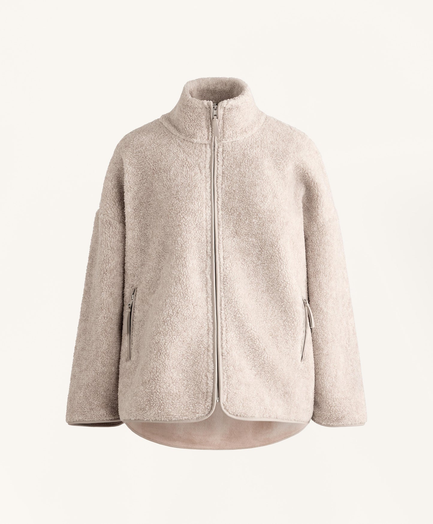 Faux-shearling oversize jacket