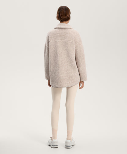 Faux-shearling oversize jacket