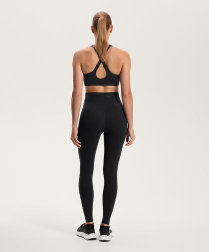 High rise Compressive core control ankle-length leggings