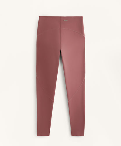 Compressive high rise ankle-length basic leggings