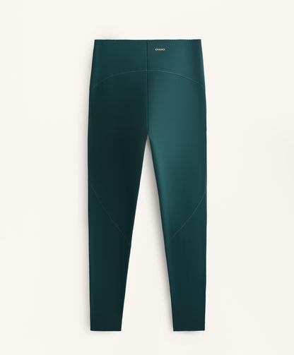 Compressive high rise ankle-length basic leggings
