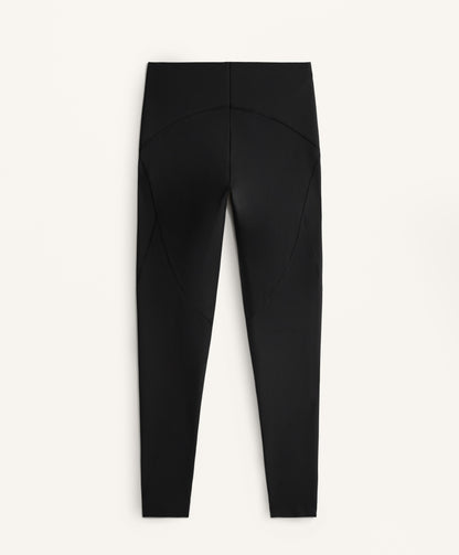 Compressive high rise ankle-length basic leggings