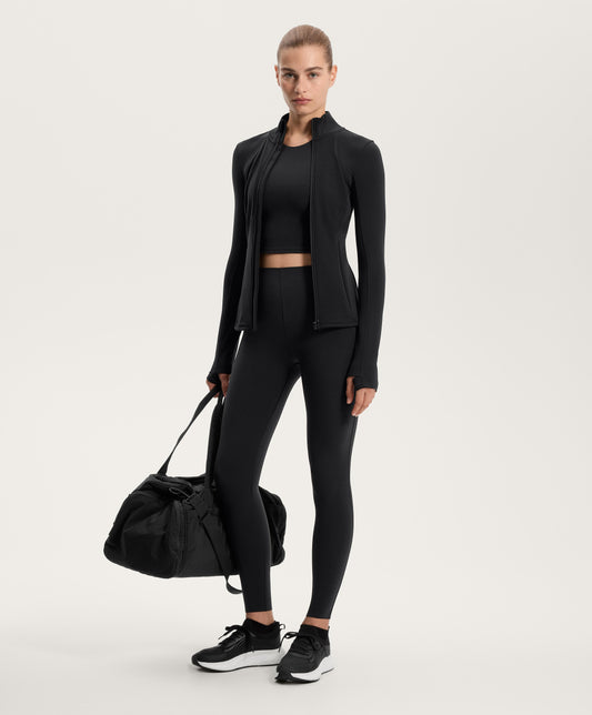 High rise ankle-length Compressive raise up leggings