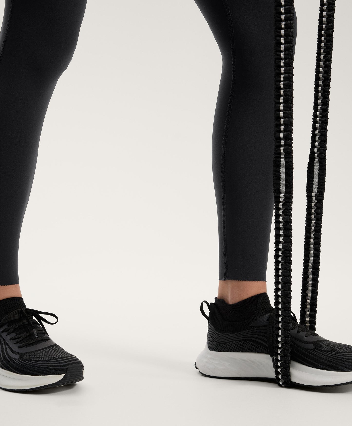 High rise ankle-length Compressive raise up leggings