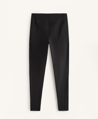 High rise ankle-length Compressive raise up leggings