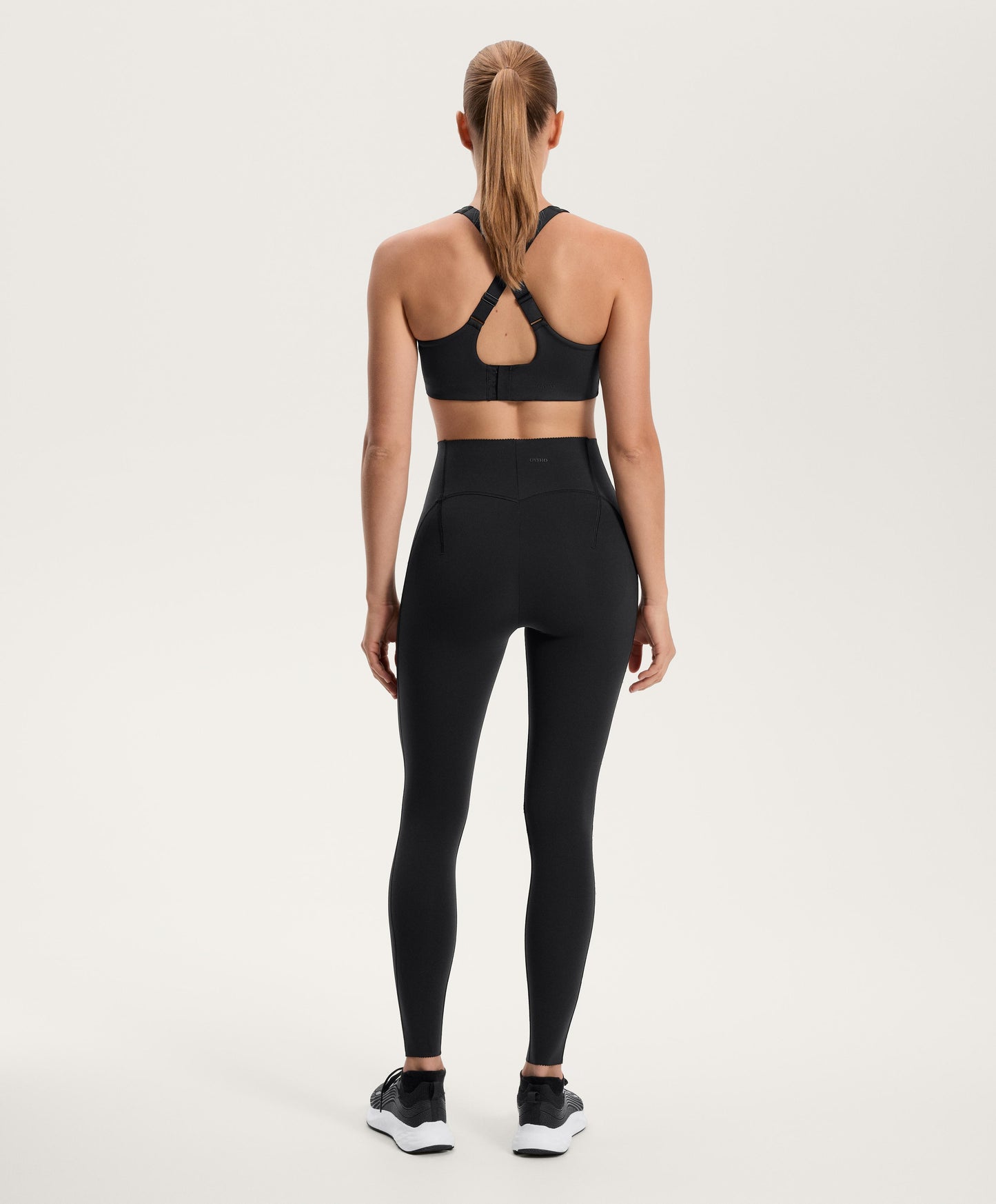 High rise ankle-length Compressive raise up leggings