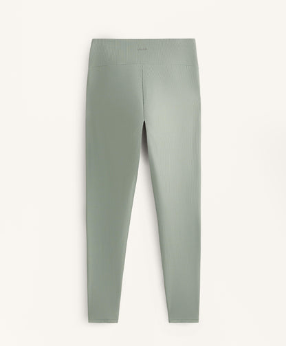 Comfortlux rib high-waisted ankle-length leggings