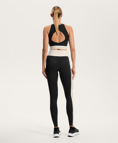 Perfect-adapt high-rise 65cm ankle-length leggings with V-waist