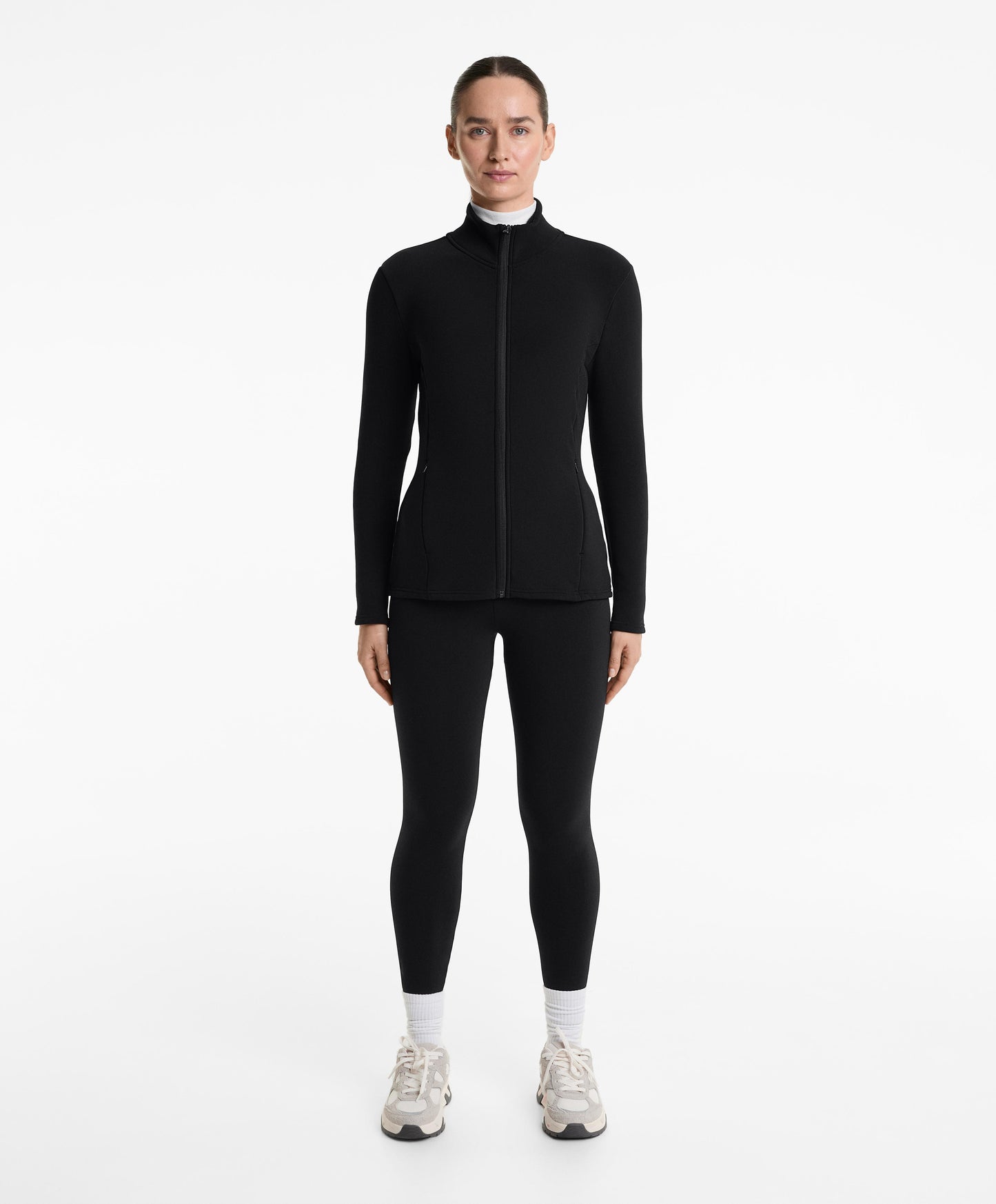 Long super extra warm seamless technical jacket