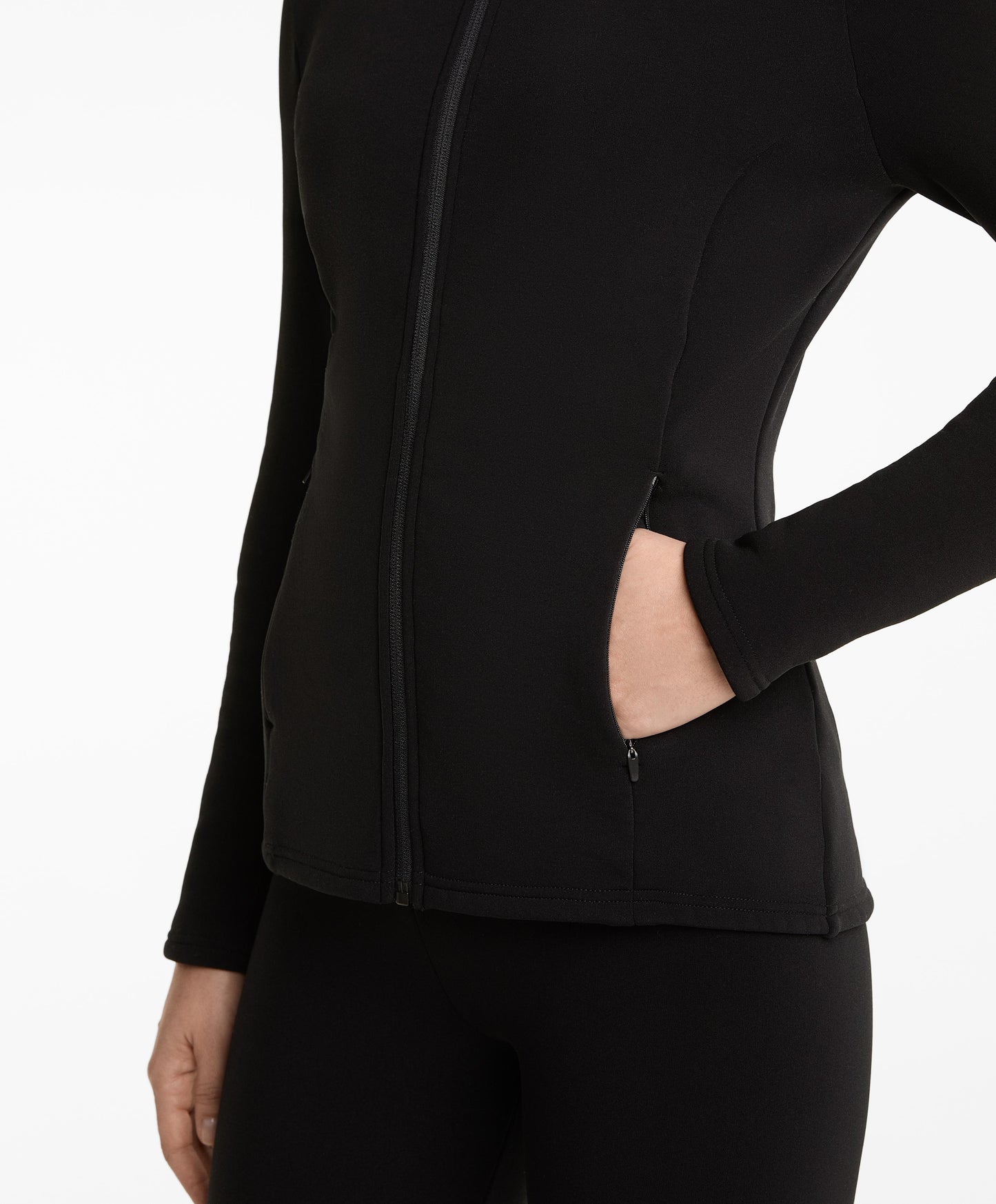 Long super extra warm seamless technical jacket