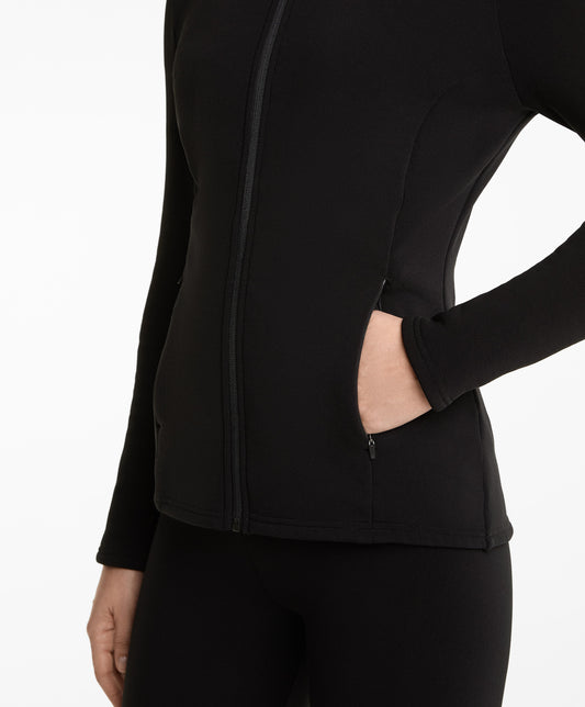 Long super extra warm seamless technical jacket
