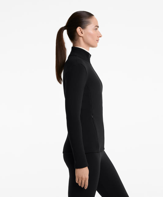 Long super extra warm seamless technical jacket