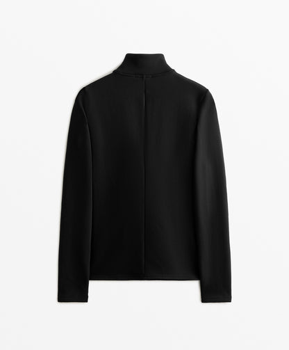 Long super extra warm seamless technical jacket