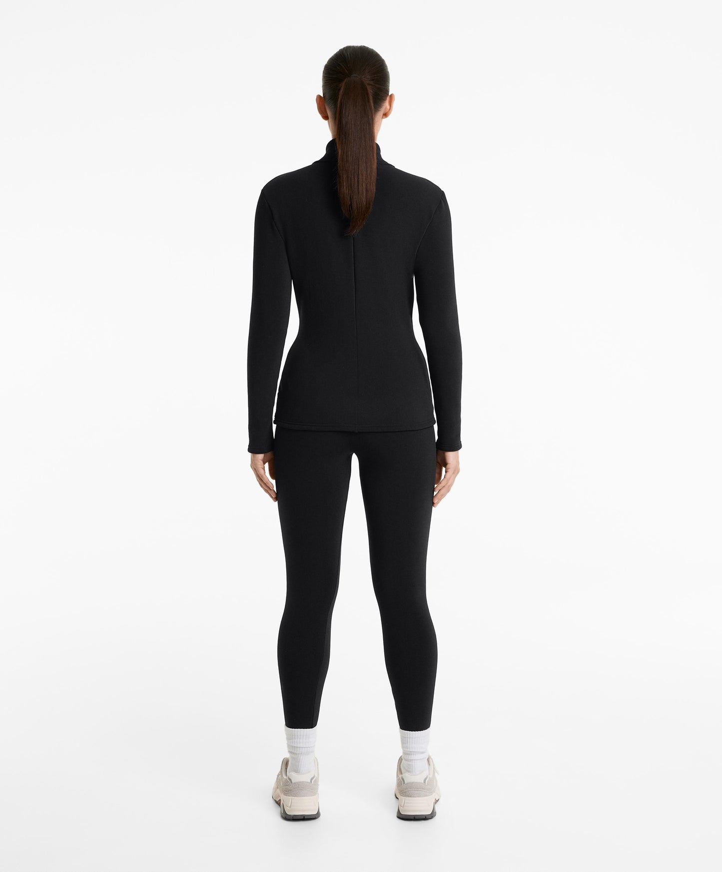 Long super extra warm seamless technical jacket