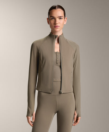 Rib technical jacket
