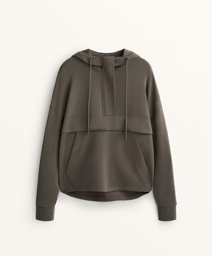 Soft touch modal zip sweatshirt