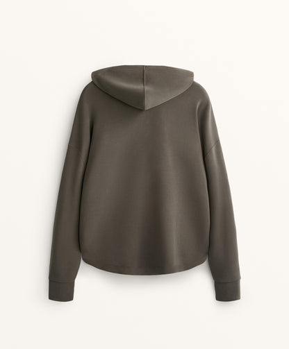 Soft touch modal zip sweatshirt
