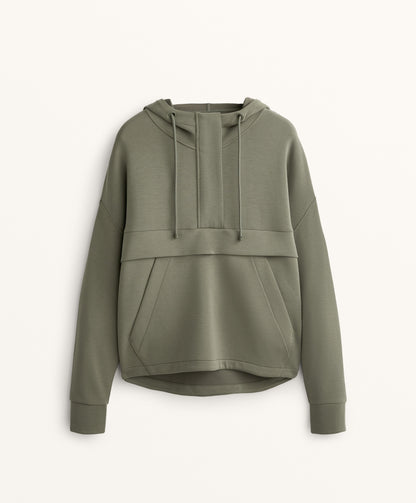 Soft touch modal zip sweatshirt