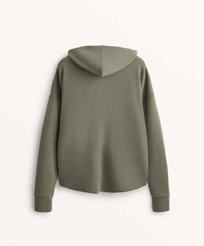 Soft touch modal zip sweatshirt