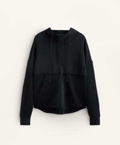 Soft touch modal zip sweatshirt