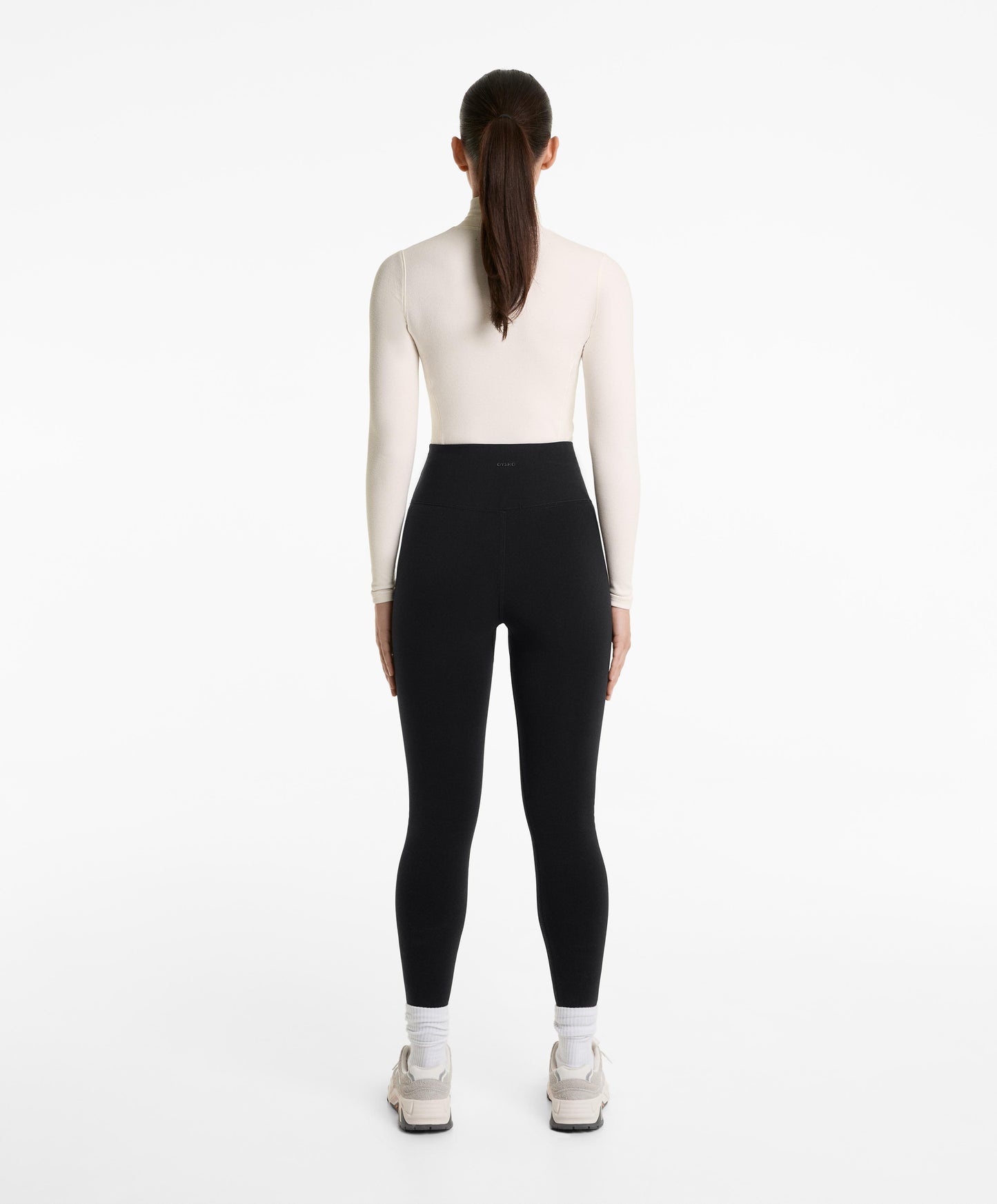 Super-high-rise seamless extra-warm 70cm ankle-length leggings