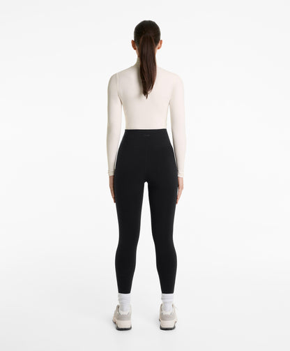 Super-high-rise seamless extra-warm 70cm ankle-length leggings