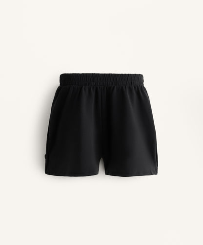 Soft-touch modal shorts with side buttons