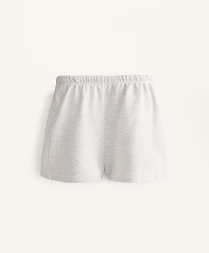 Wide-leg cotton and modal shorts