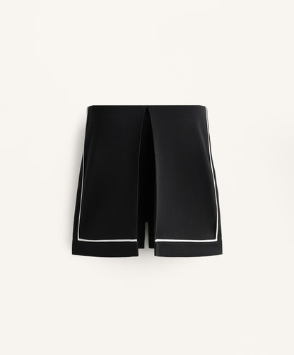 Piping culottes with soft-touch modal