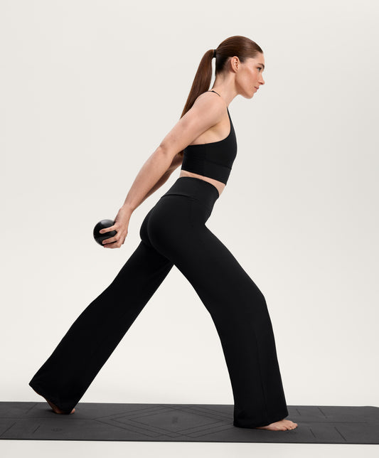 Comfortlux high-rise straight leg trousers