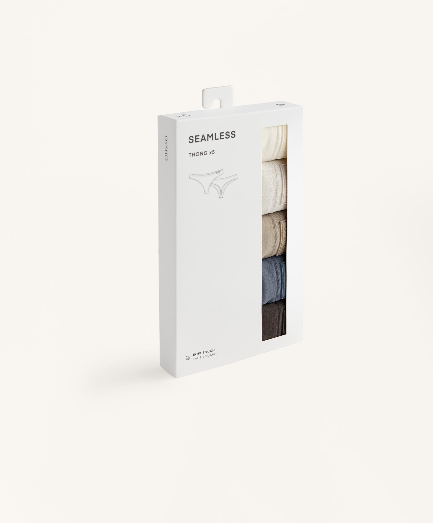 5 seamless soft touch thongs