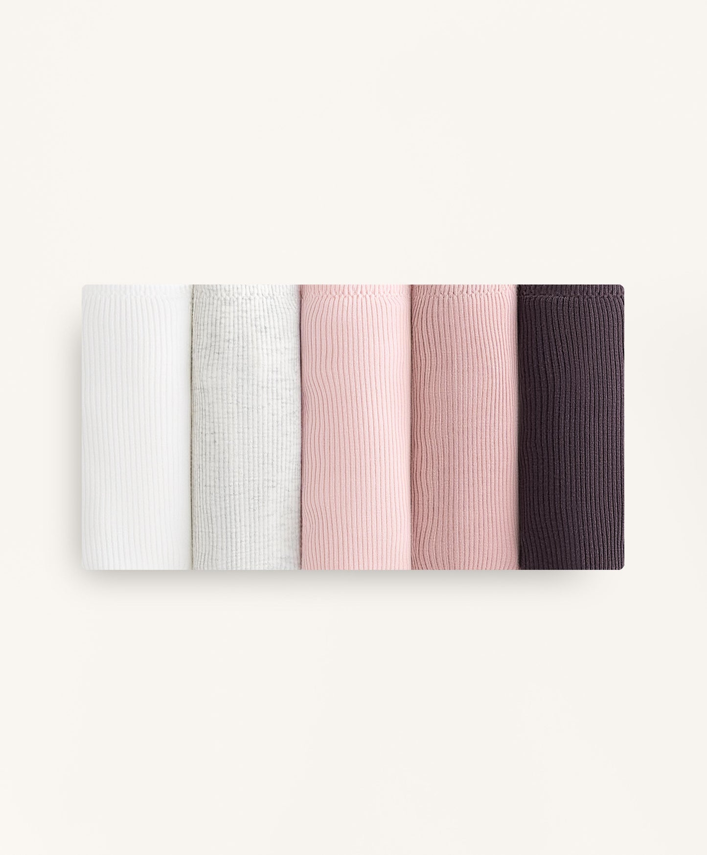 5 rib cotton blend Brazilian briefs