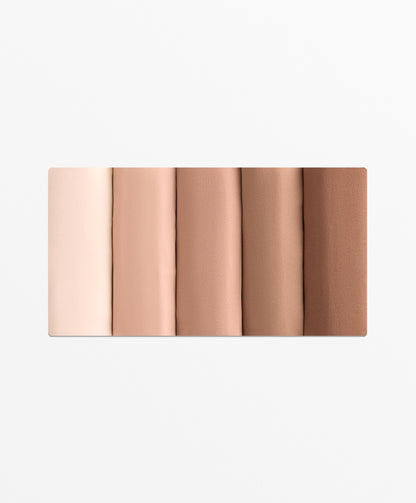 5 invisible polyamide blend thongs PANTONE