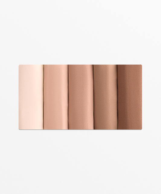 5 invisible polyamide blend thongs PANTONE