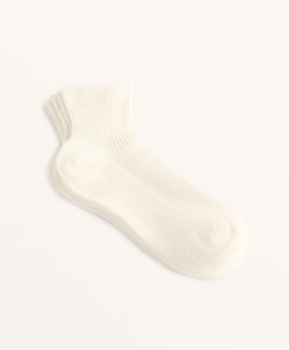 5 pairs of quarter length mixed cotton socks