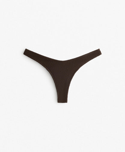 U-cut crinkle Brazilian bikini briefs
