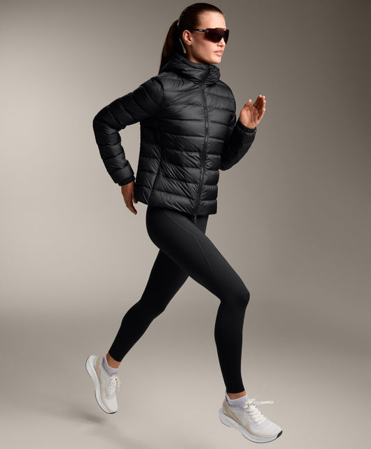 Lightweight packable 100% down water-repellent jacket