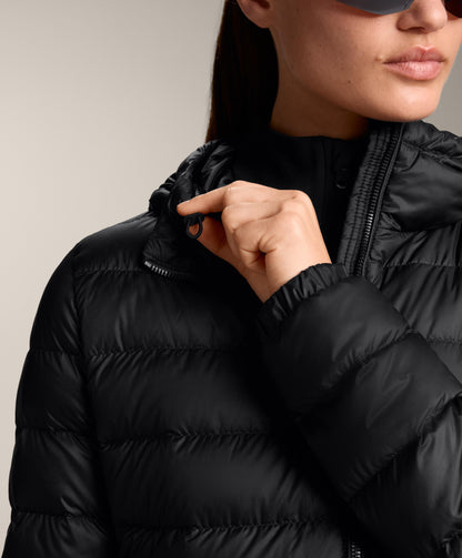 Lightweight packable 100% down water-repellent jacket